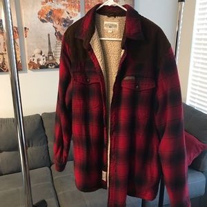 Winter flannel overcoat